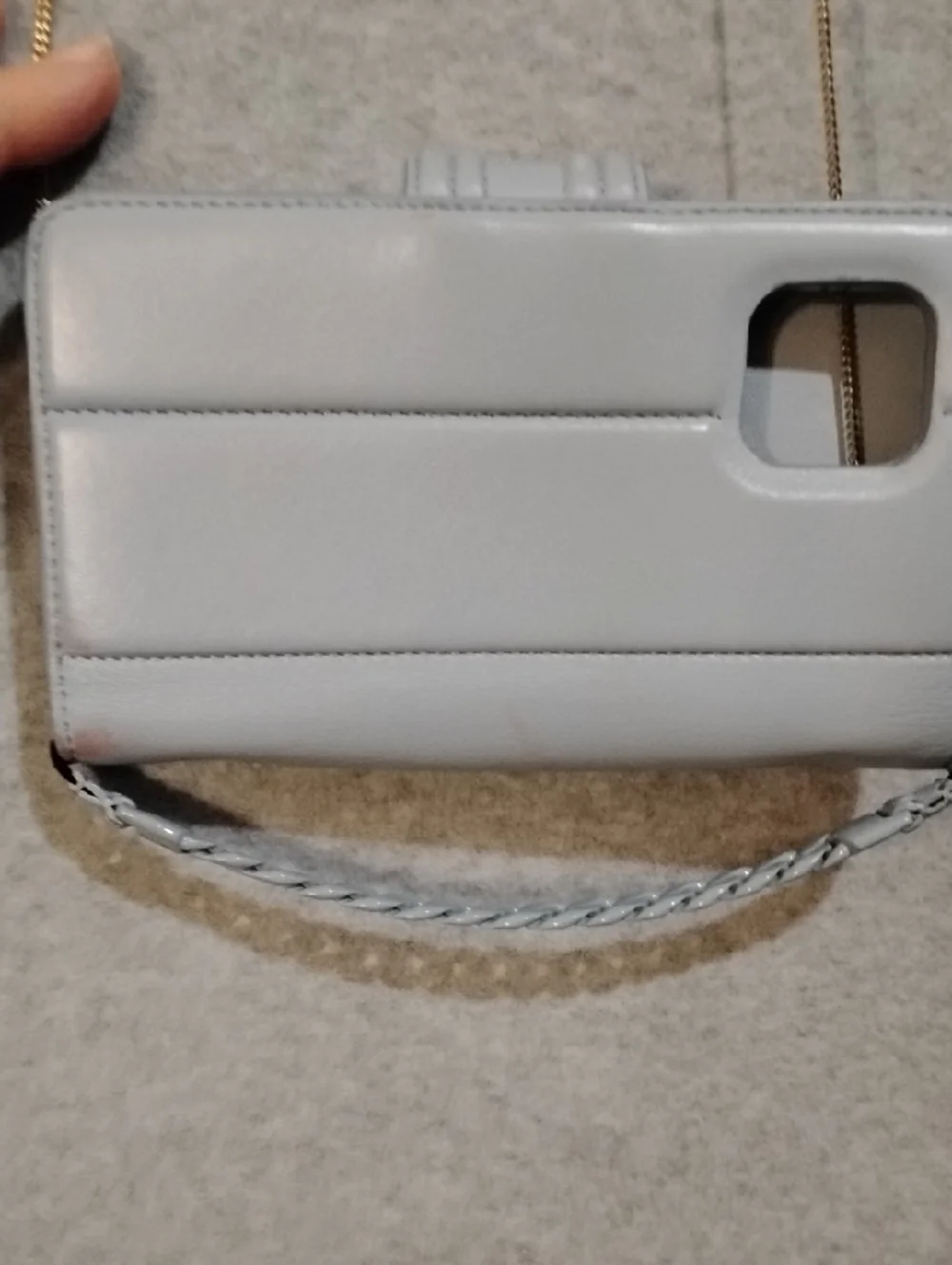 Fendi X Chavos Stain Metal iPhone Case Powder Blue. - Picture 5 of 8